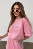 T-Shirt damski BG Micky | różowy