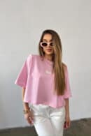 T-Shirt damski BG Esme | jasny różowy