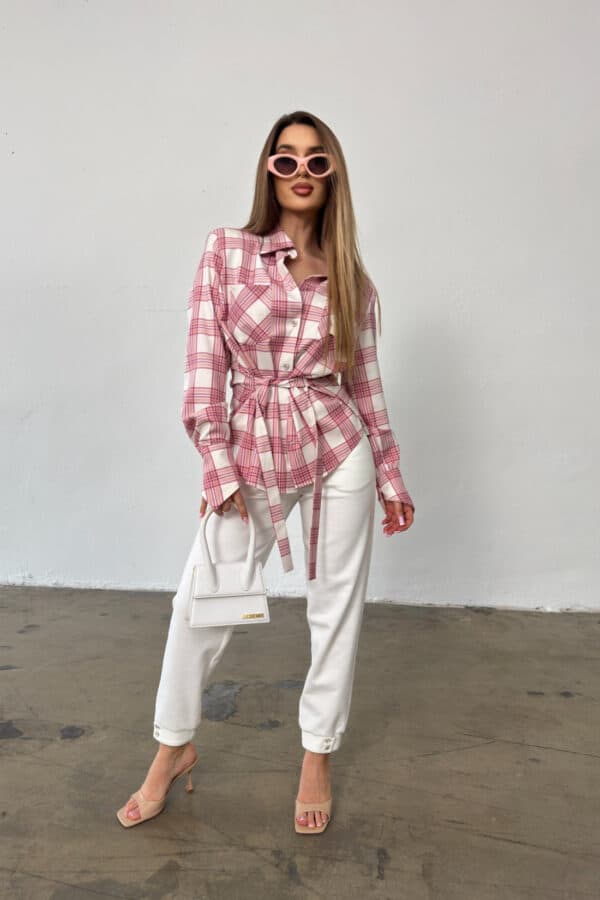 Koszula damska BG Rita | różowy Koszula damska BG Rita | różowy