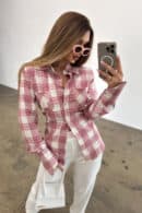 Koszula damska BG Rita | różowy Koszula damska BG Rita | różowy