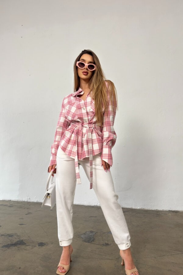 Koszula damska BG Rita | różowy Koszula damska BG Rita | różowy