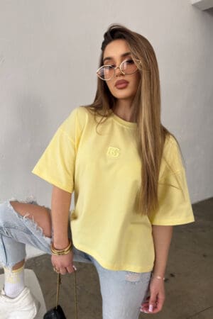 T-Shirt damski BG Ocean | bananowy