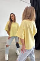 T-Shirt damski BG Ocean | bananowy T-Shirt damski BG Ocean | bananowy