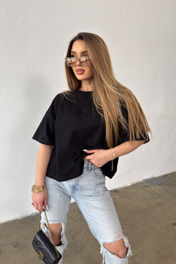 T-Shirt damski BG Ocean | czarny T-Shirt damski BG Ocean | czarny