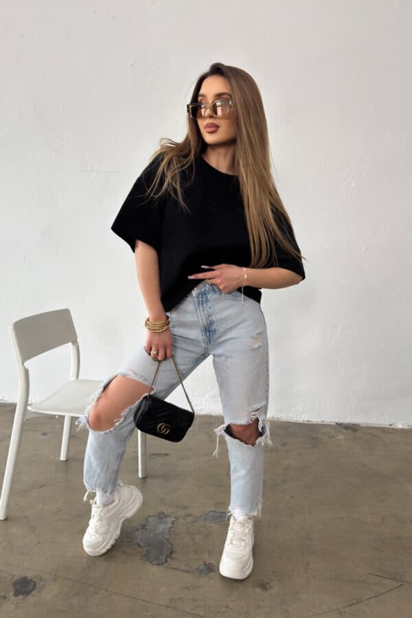 T-Shirt damski BG Ocean | czarny