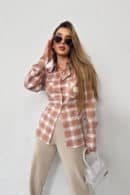 Koszula damska BG Rita | beżowy Koszula damska BG Rita | beżowy