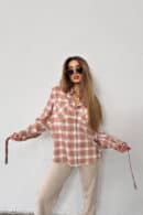 Koszula damska BG Rita | beżowy Koszula damska BG Rita | beżowy