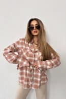 Koszula damska BG Rita | beżowy Koszula damska BG Rita | beżowy