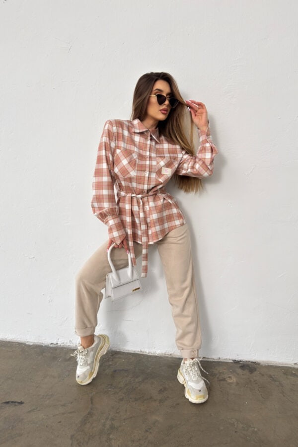 Koszula damska BG Rita | beżowy Koszula damska BG Rita | beżowy