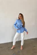 Koszula damska BG Ora | niebieski Koszula damska BG Ora | niebieski