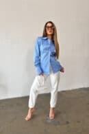 Koszula damska BG Ora | niebieski Koszula damska BG Ora | niebieski