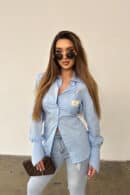 Koszula damska BG Ora | błękitny