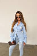 Koszula damska BG Ora | błękitny