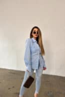 Koszula damska BG Ora | błękitny