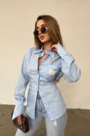 Koszula damska BG Ora | błękitny