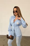 Koszula damska BG Ora | błękitny