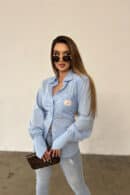 Koszula damska BG Ora | błękitny