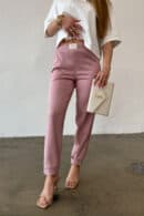 Spodnie damskie BG Scandal | różowy Spodnie damskie BG Scandal | różowy