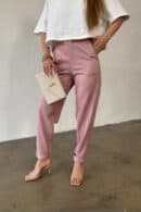 Spodnie damskie BG Scandal | różowy Spodnie damskie BG Scandal | różowy