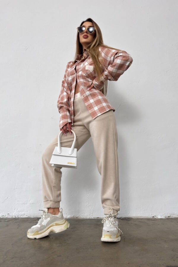 Spodnie damskie BG Scandal | beżowy Spodnie damskie BG Scandal | beżowy