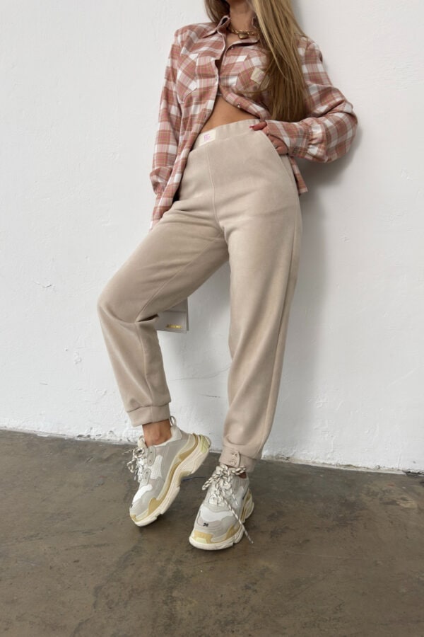 Spodnie damskie BG Scandal | beżowy Spodnie damskie BG Scandal | beżowy