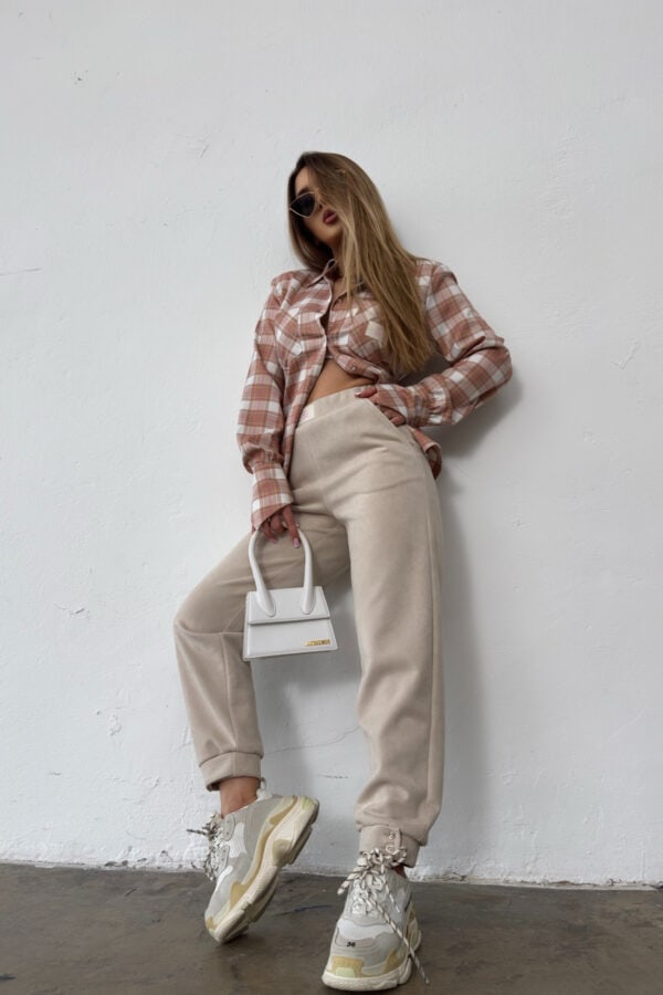 Spodnie damskie BG Scandal | beżowy Spodnie damskie BG Scandal | beżowy