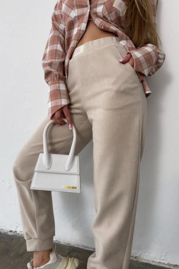 Spodnie damskie BG Scandal | beżowy Spodnie damskie BG Scandal | beżowy