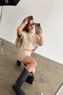 Komplet damski BG Mini | beżowy