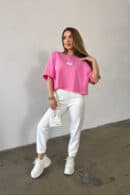 T-Shirt damski BG Esme | różowy