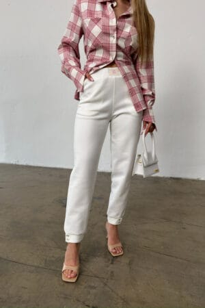 Spodnie damskie BG Scandal | biały