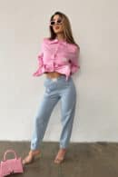 Spodnie damskie BG Scandal | błękitny Spodnie damskie BG Scandal | błękitny