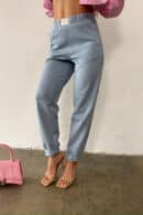 Spodnie damskie BG Scandal | błękitny Spodnie damskie BG Scandal | błękitny