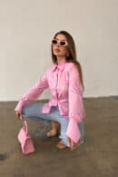Koszula damska BG Ora | różowy
