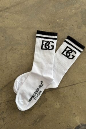 Skarpety męskie BG Frappe | biały - czarny