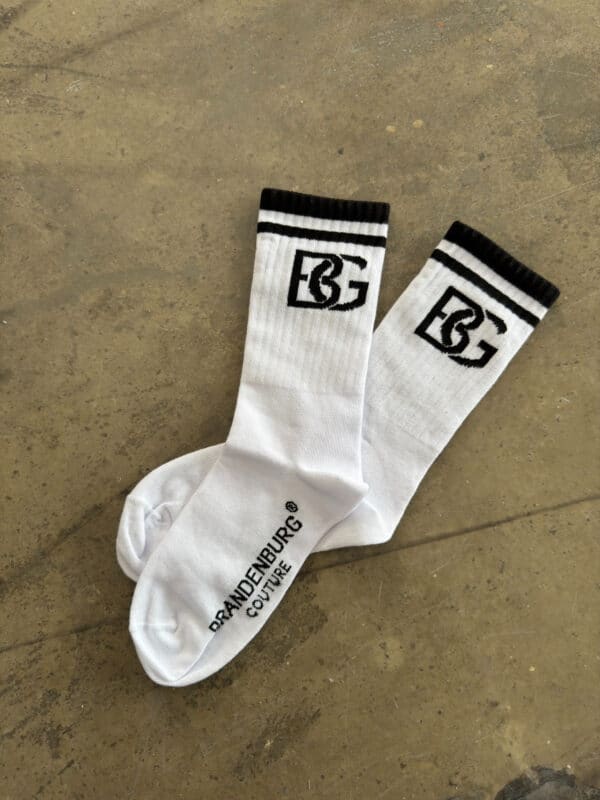 Skarpety męskie BG Frappe | biały - czarny