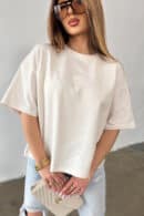 T-Shirt damski BG Ocean | kokosowy