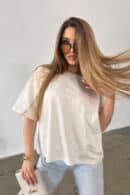 T-Shirt damski BG Ocean | kokosowy