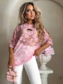 Bluzka MARMARIS II koronka - pudrowy róż