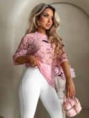 Bluzka MARMARIS II koronka - pudrowy róż