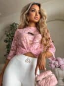 Bluzka MARMARIS II koronka - pudrowy róż