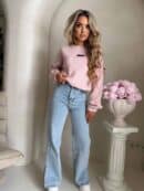 Sweter CANOA – pudrowy róż