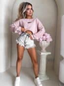 Sweter CANOA – pudrowy róż