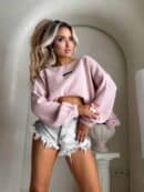 Sweter CANOA – pudrowy róż