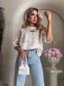 Bluzka PEROLA – ecru