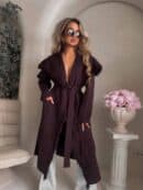 Płaszcz DIVA – czekoladowy