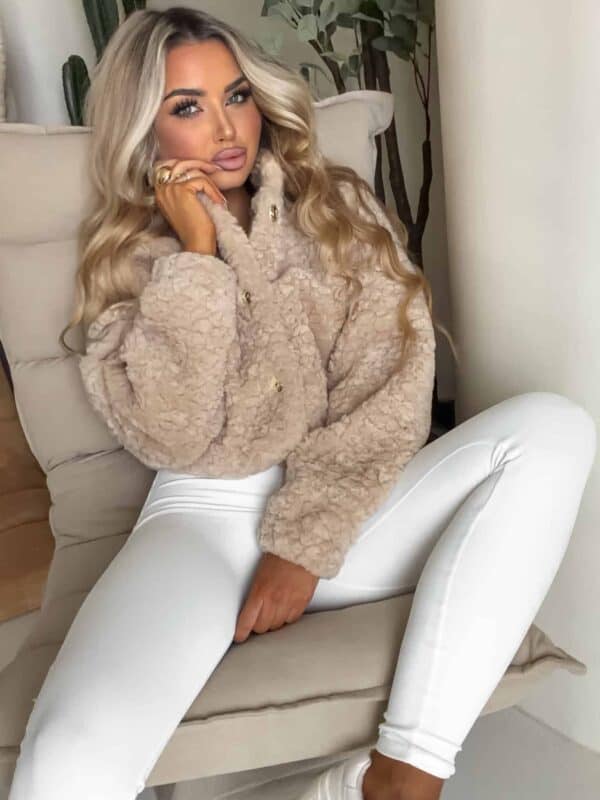 Kurtka bomberka CLOUDY – ciemny beż