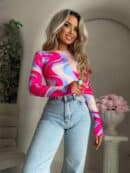 Bluzka LINDA print - multicolor