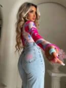 Bluzka LINDA print - multicolor