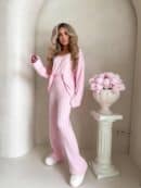 Komplet CANDICE – pudrowy róż