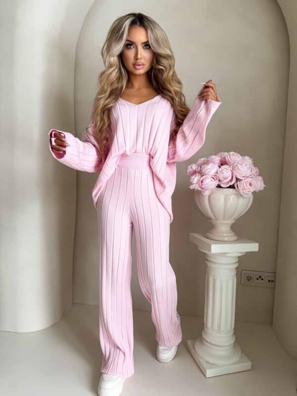 Komplet CANDICE – pudrowy róż